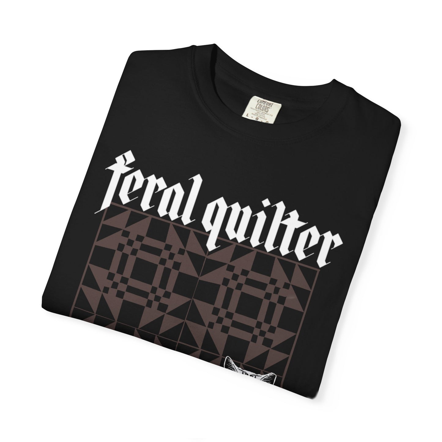 Feral Quilter heavy metal t shirt