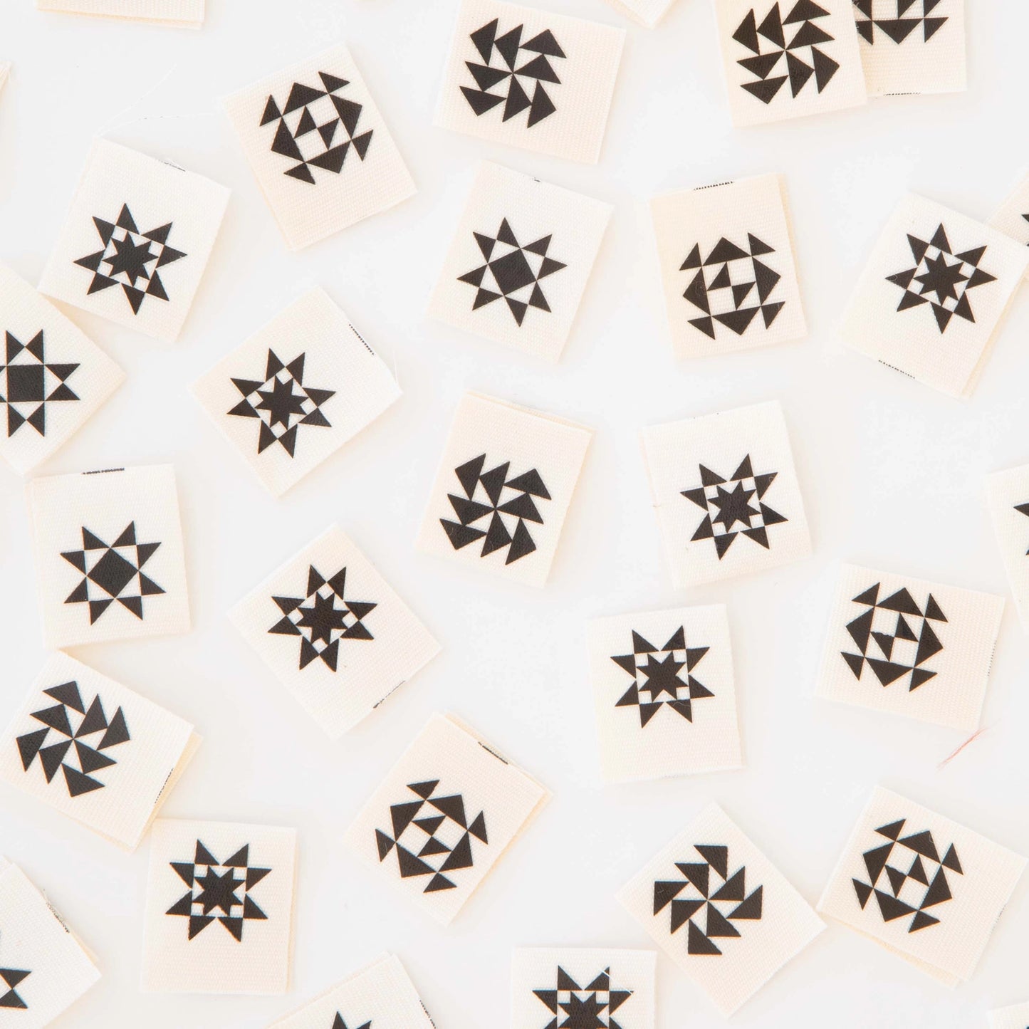 Black Quilt Block Multipack - Sarah Hearts Quilt and Garment Labels