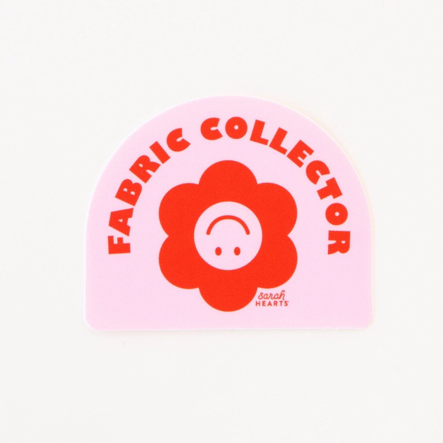 Fabric Collector sticker - Sarah Hearts