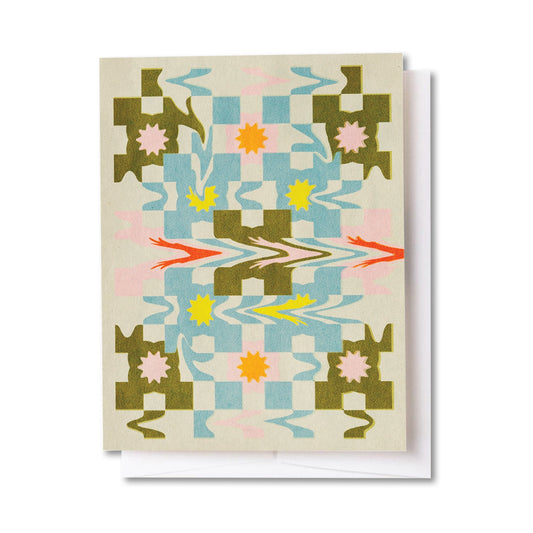 Patchwork Glitch card from Tender Loving Empire
