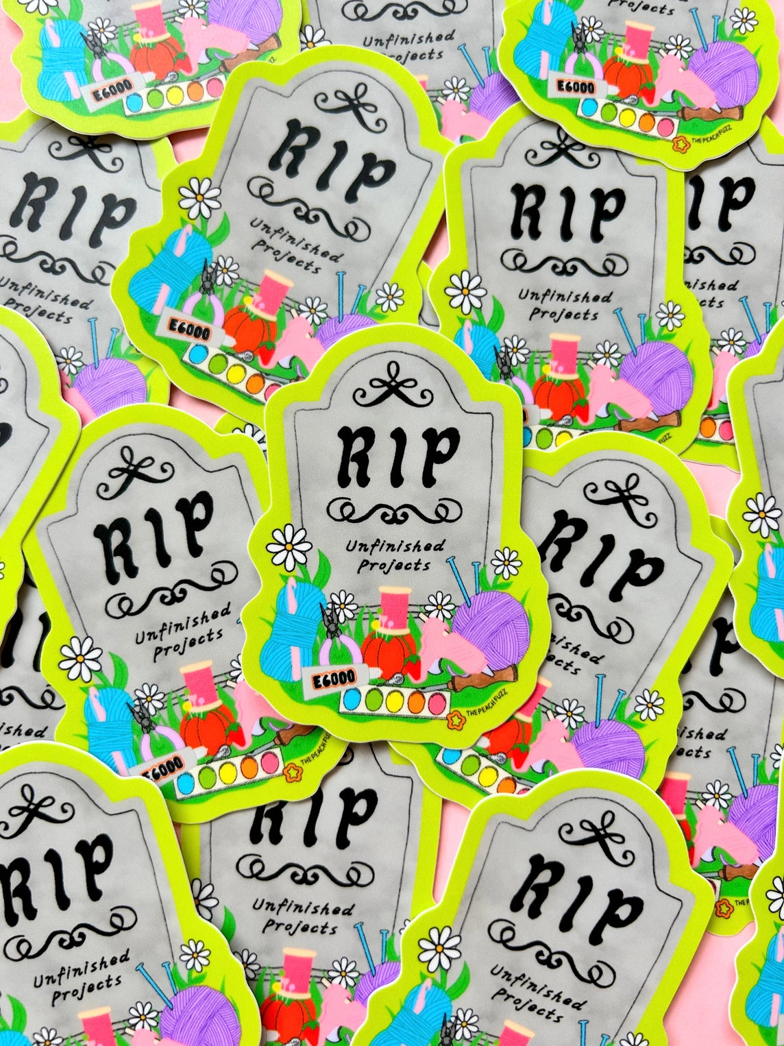 RIP to my unfinished crafts sticker