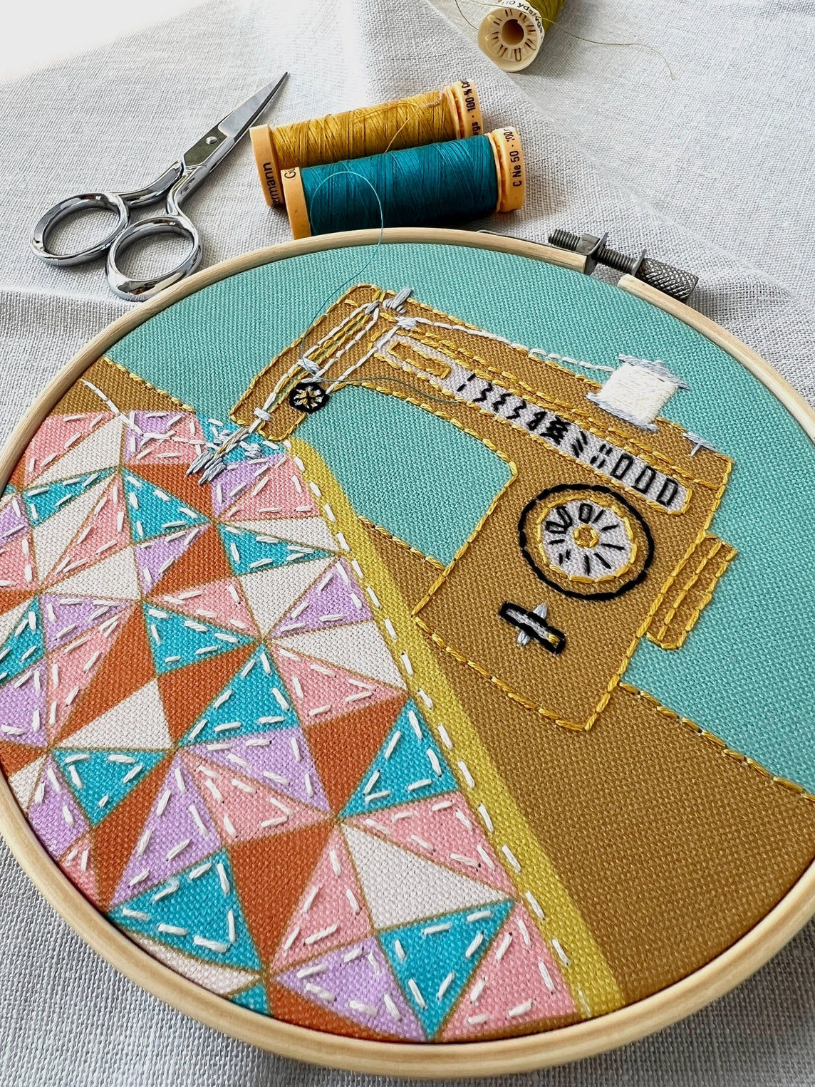 Rikrack quilting embroidery kit