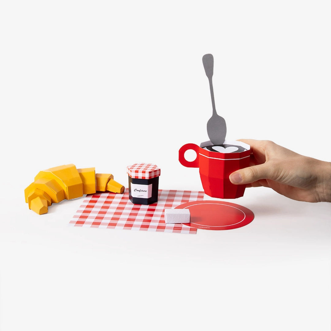 Croissant papercraft kit