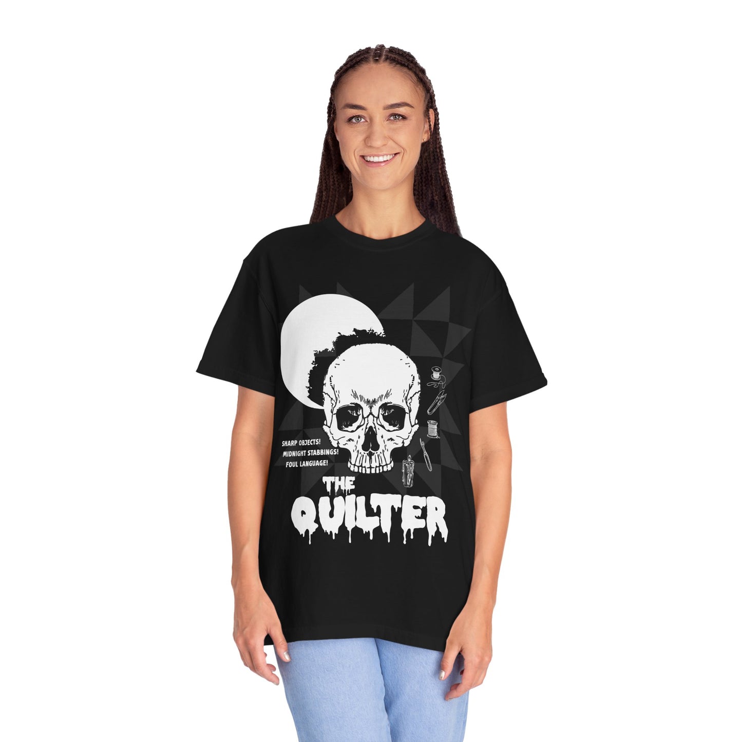 The Quilter horror movie t shirt