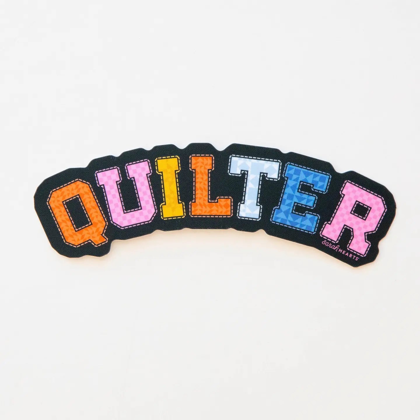 Quilter sticker - Sarah Hearts
