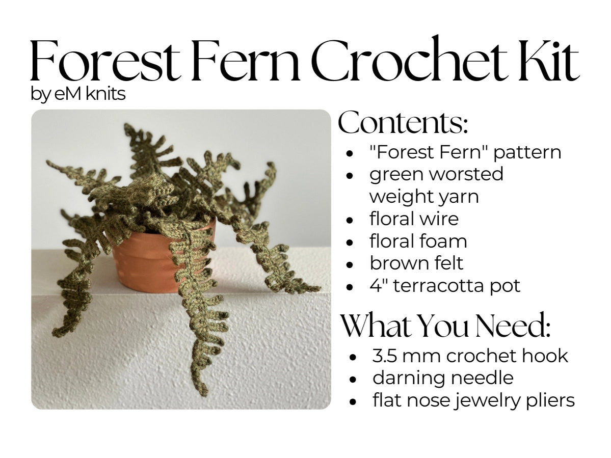 Crochet kit - Forest Fern