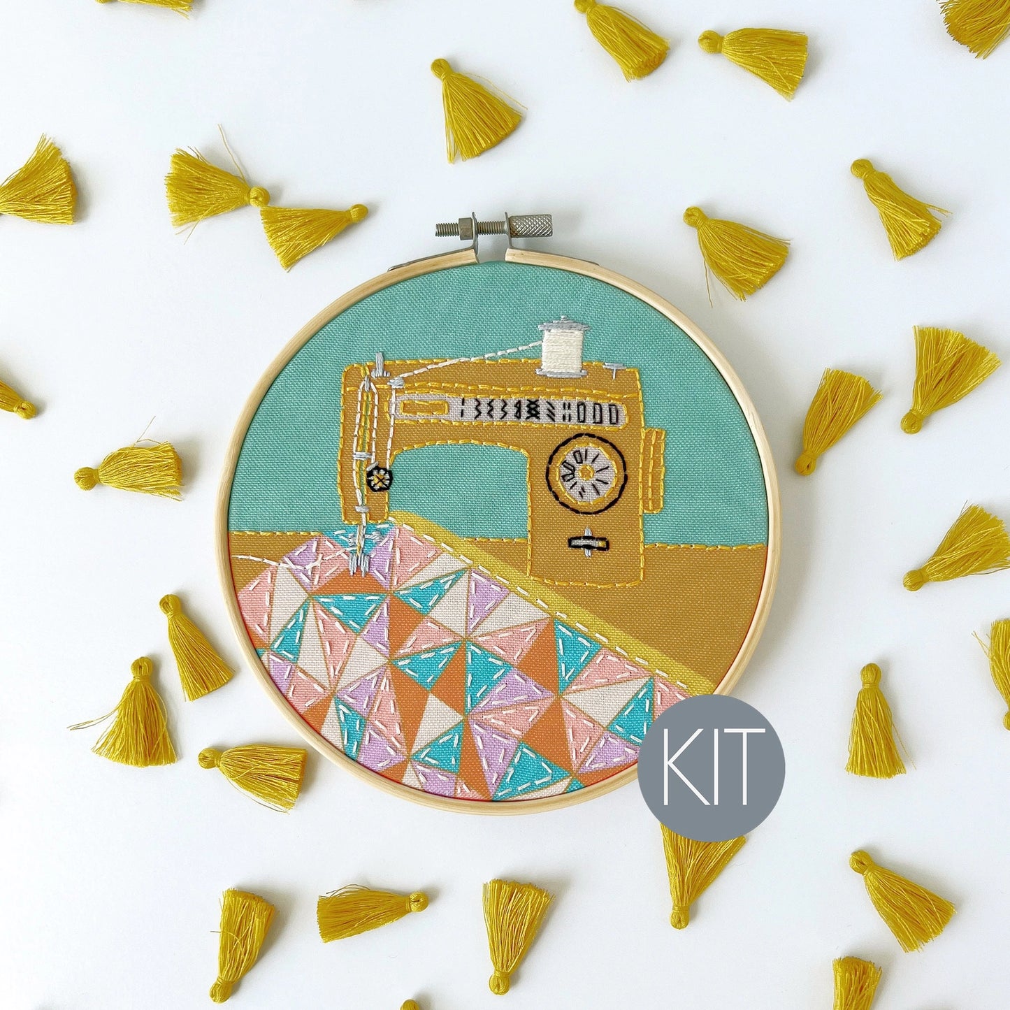 Rikrack quilting embroidery kit