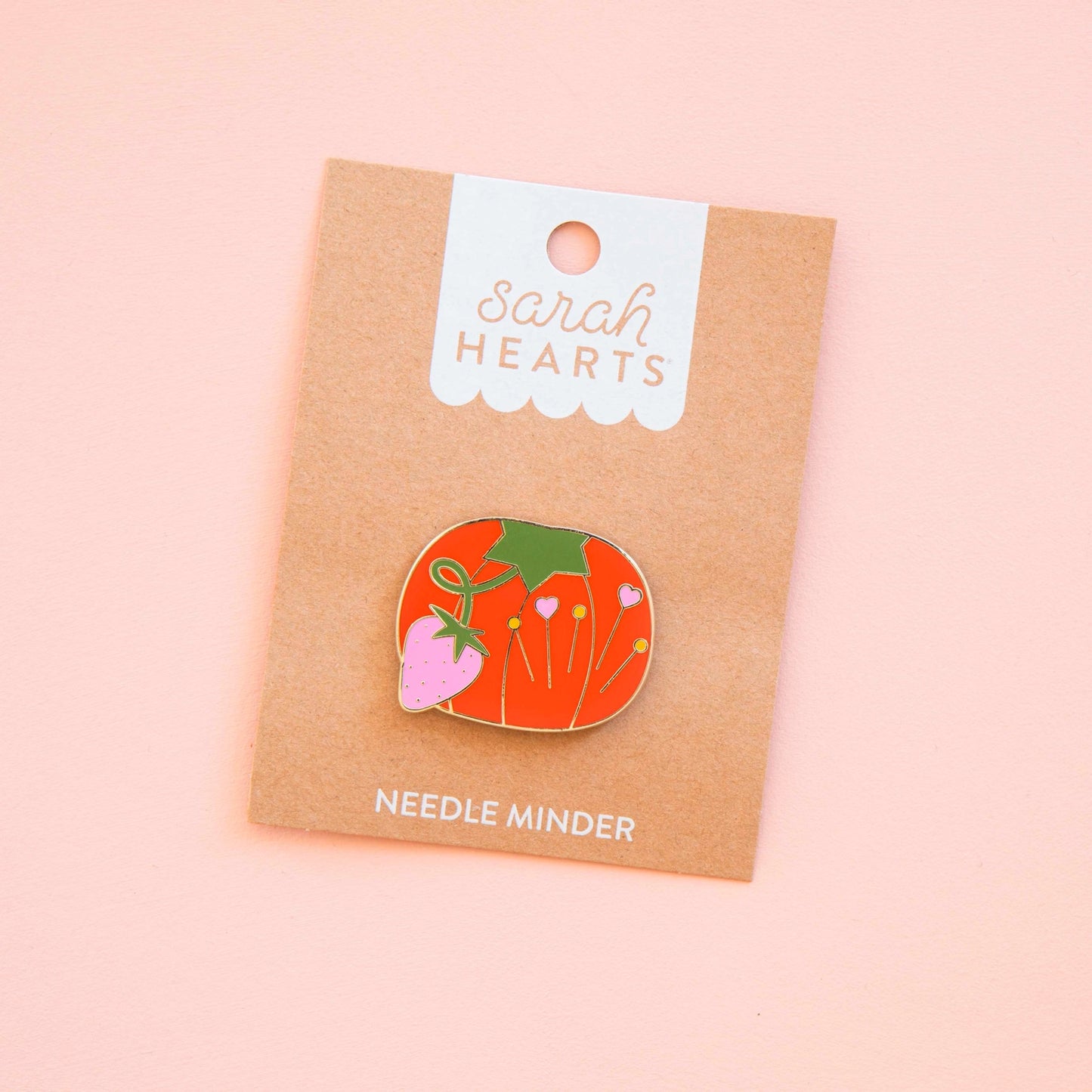Tomato Pin Cushion magnetic needle minder - Sarah Hearts
