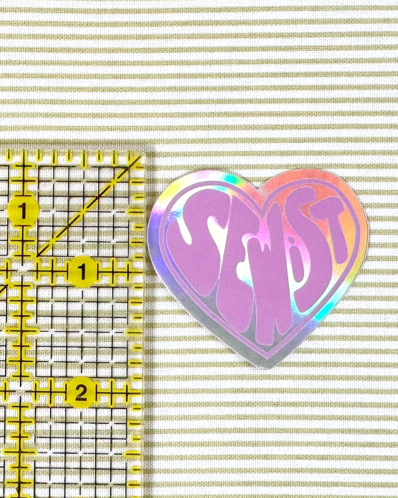 Holographic sewist sticker
