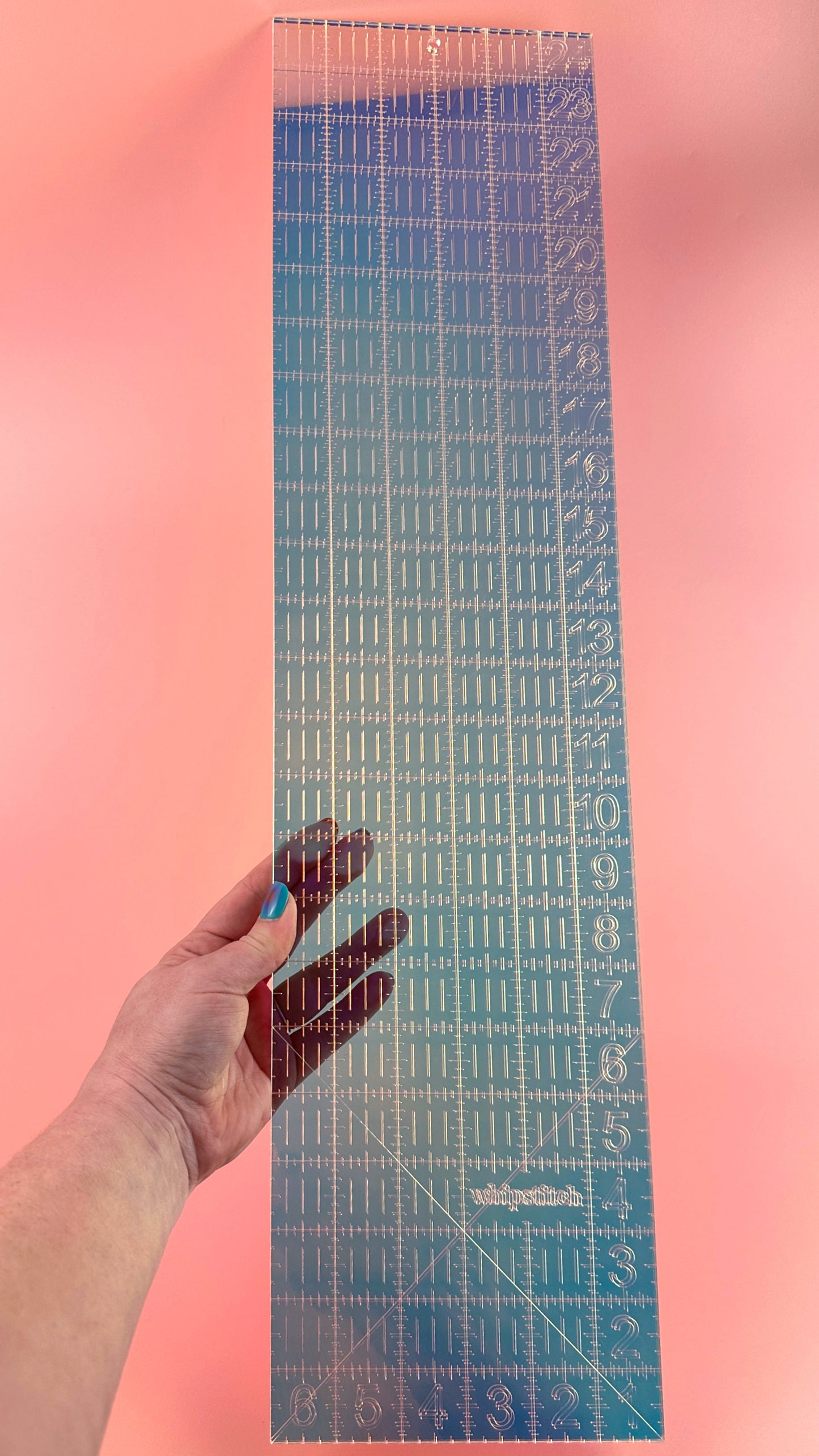 SECONDS 6 x 24 Iridescent Quilting Ruler