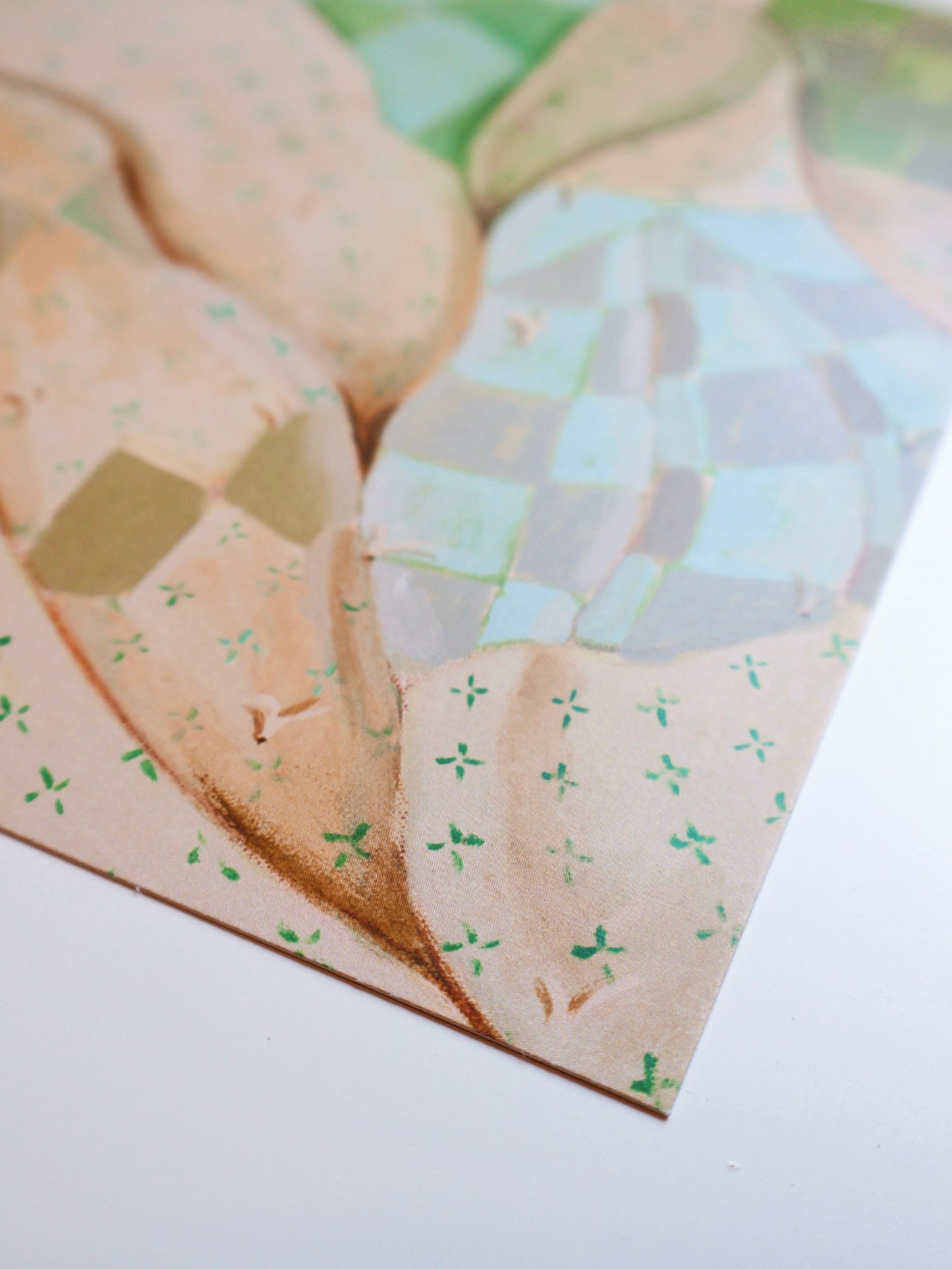 Green and cream 8 x 10 Quilt Print - Laurenspired