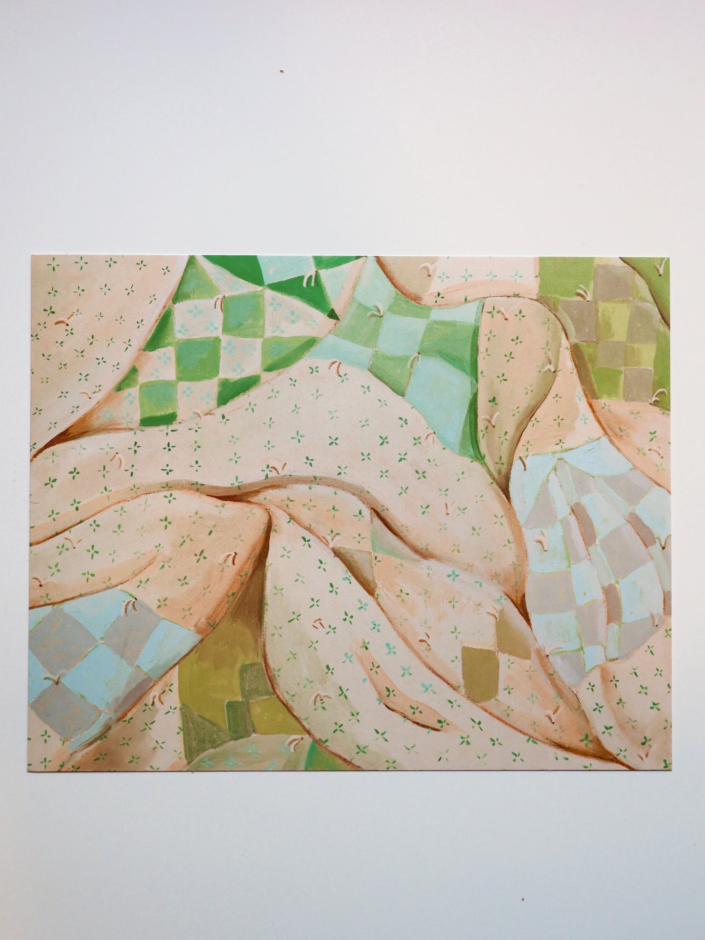 Green and cream 8 x 10 Quilt Print - Laurenspired