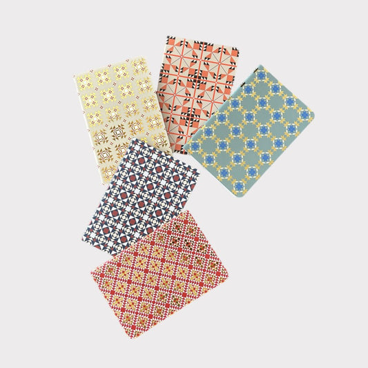 Classic Quilts set of 5 soft notebooks