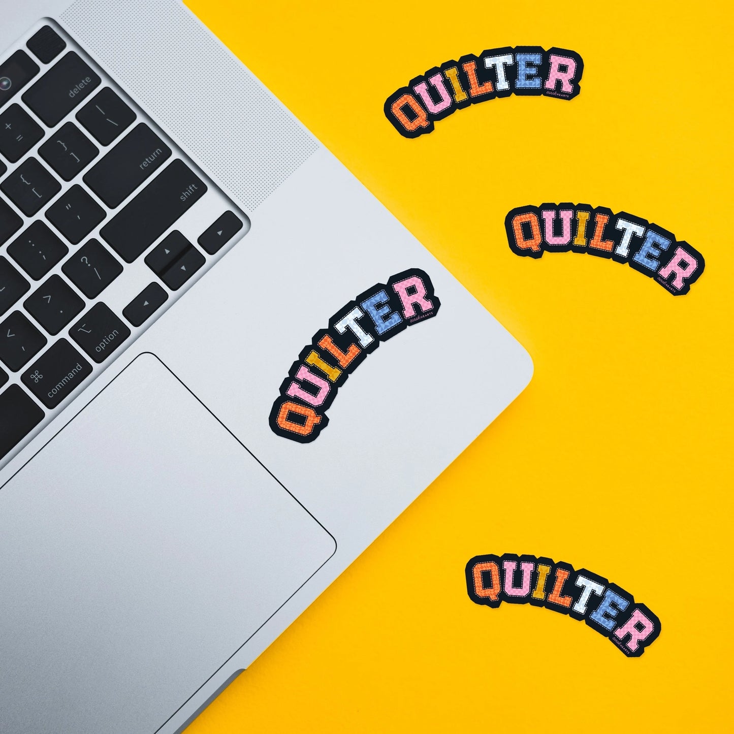 Quilter sticker - Sarah Hearts