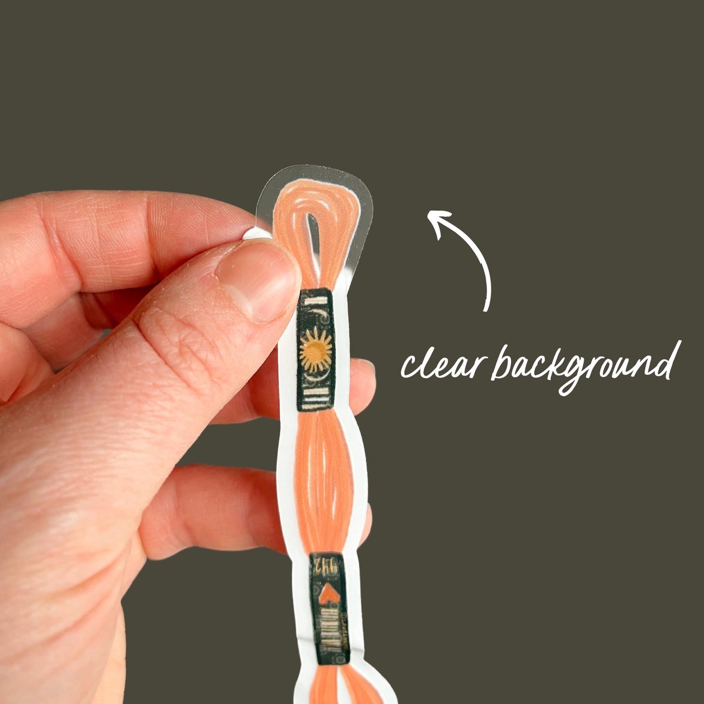Embroidery floss sticker - Laurenspired
