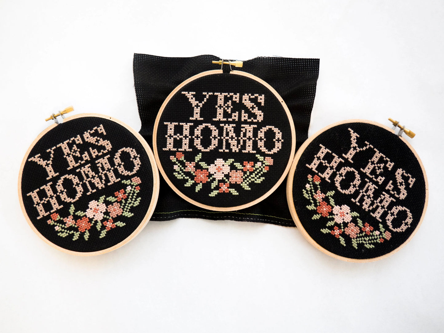 Yes homo cross stitch kit