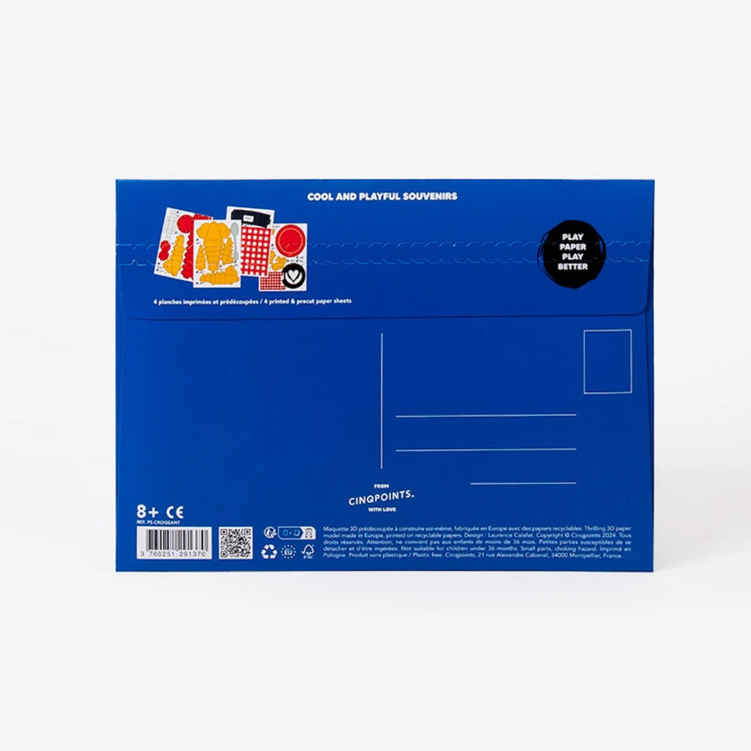 Croissant papercraft kit
