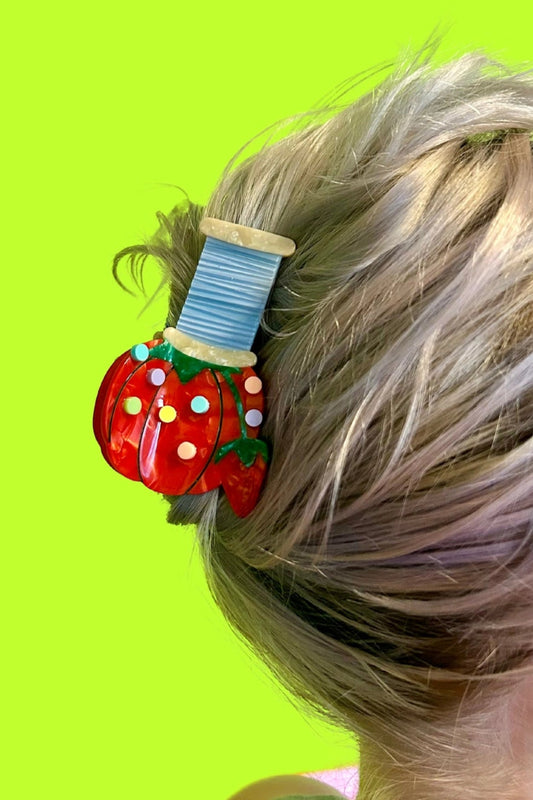 pin cushion hair claw clip