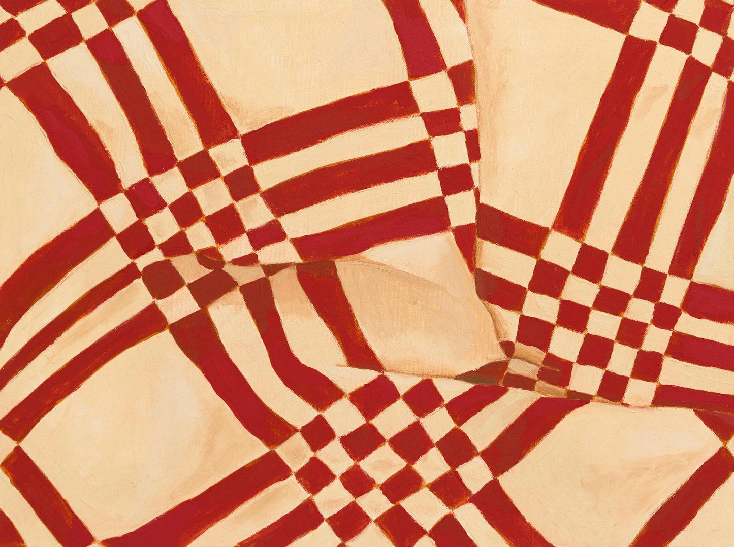 Red and cream 8 x 10 Quilt Print - Laurenspired