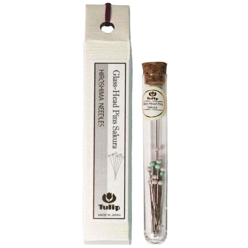 Glass head pins - Sakura by Tulip