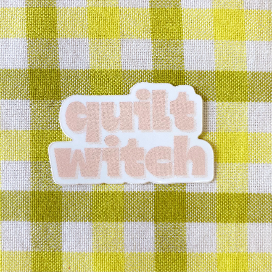 quilt witch sticker