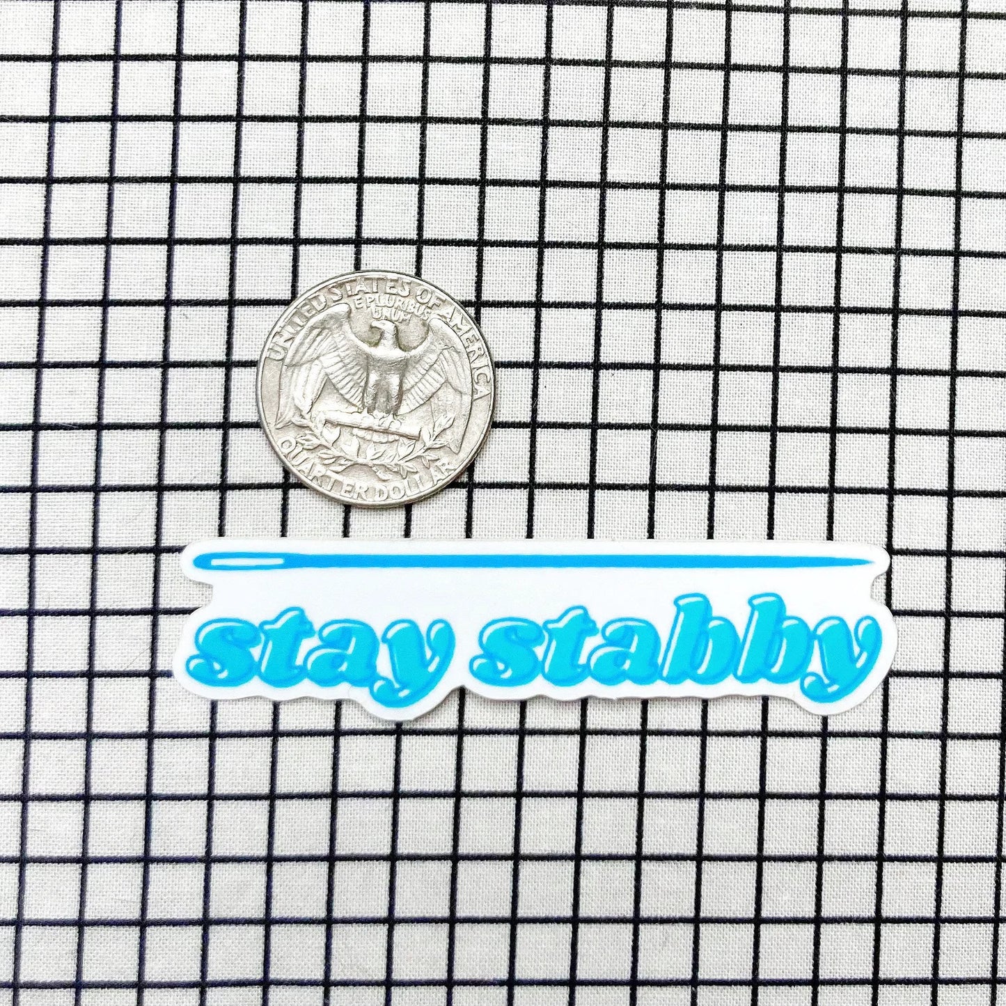 stay stabby vinyl sticker