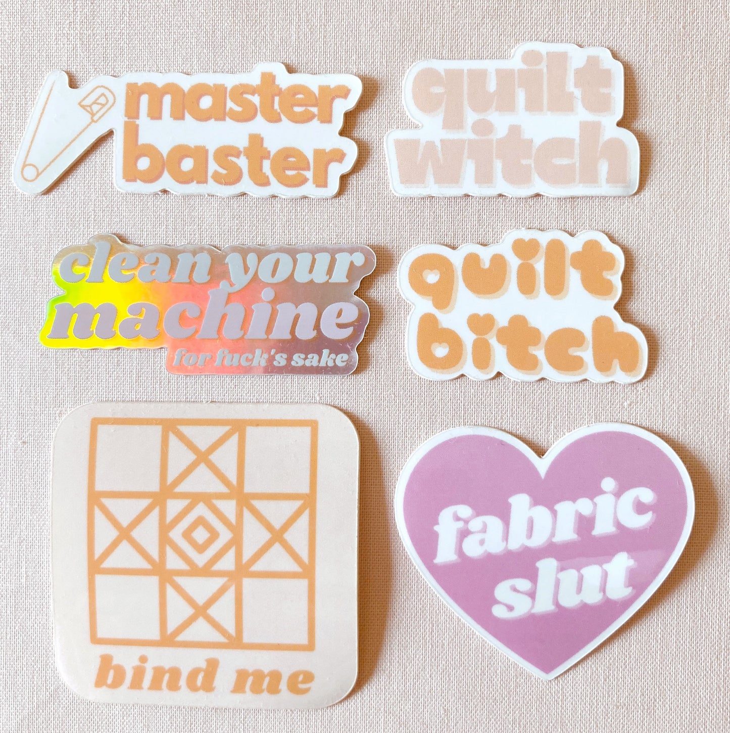 Quilting sewing vinyl sticker pack