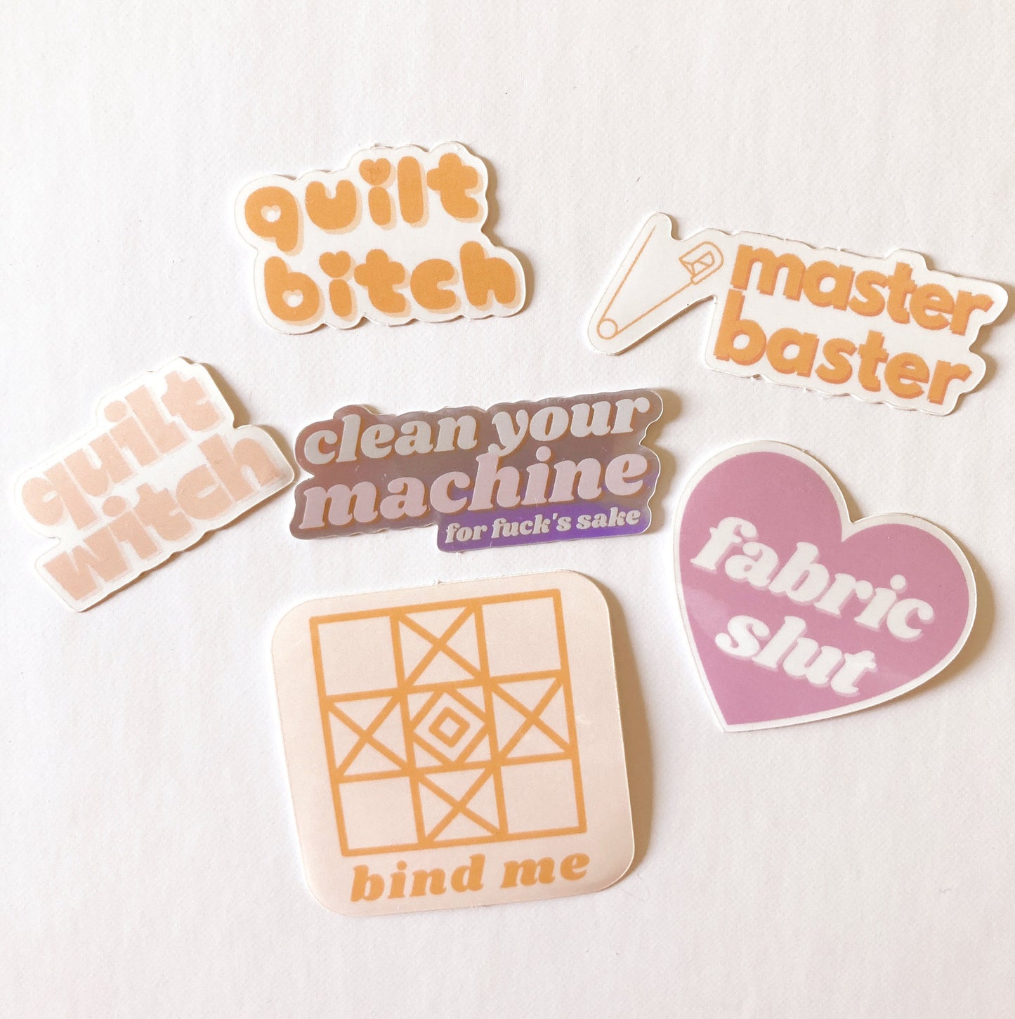 Quilting sewing vinyl sticker pack