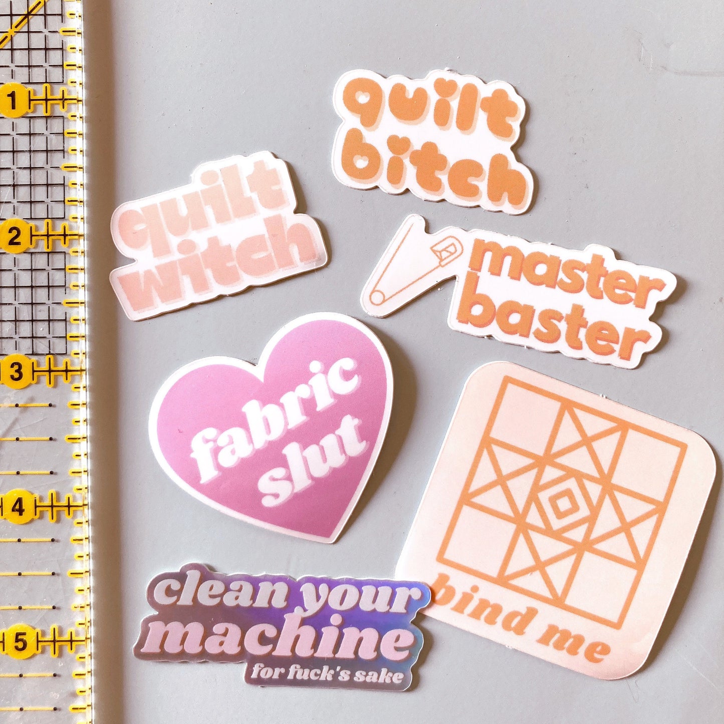Fabric Slut vinyl sewing sticker