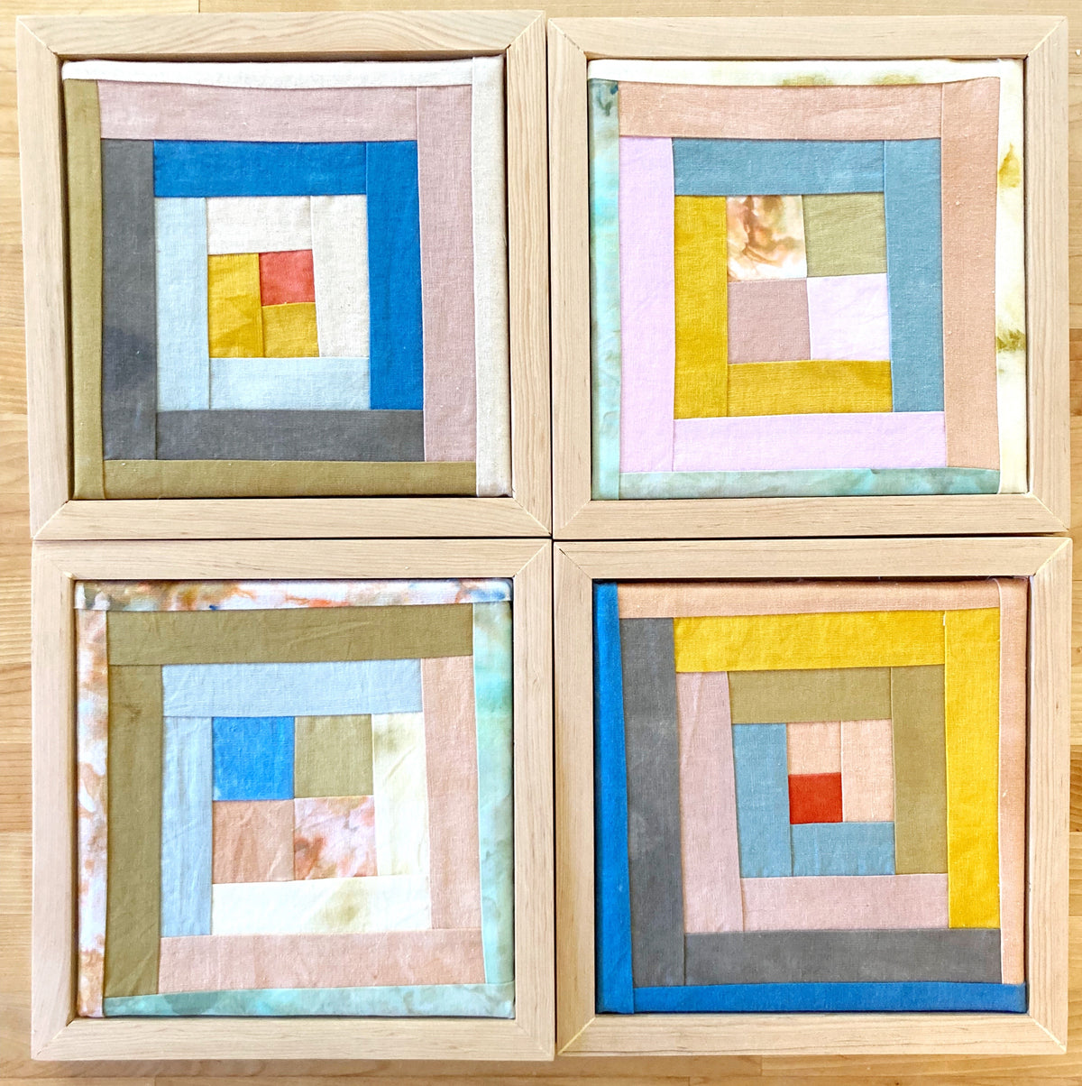 How to make a framed quilt block