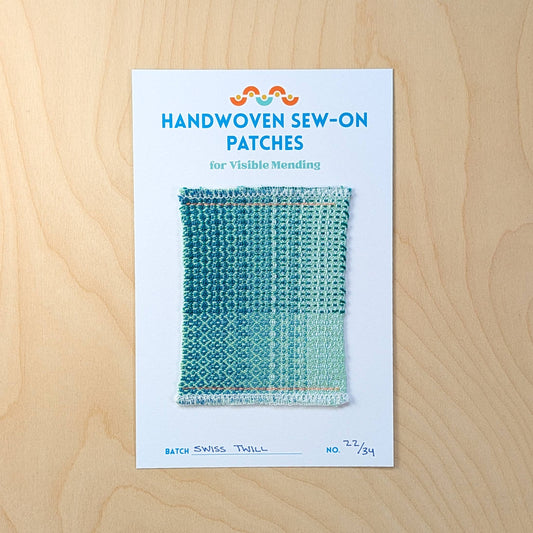 Handwoven Sew-on Patch - Swiss Twill No. 22 of 34