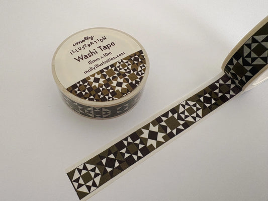 Olive quilt washi tape