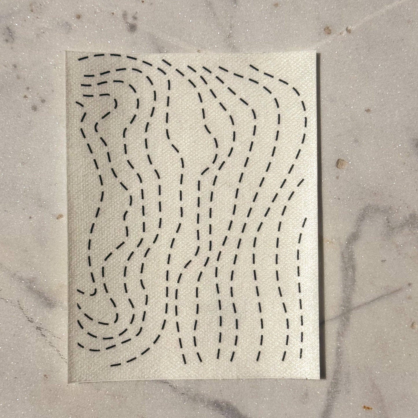 Suminagashi  Minimal Mending Series embroidery transfers
