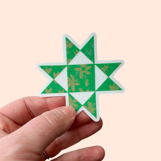 Green Ohio star sticker - Laurenspired