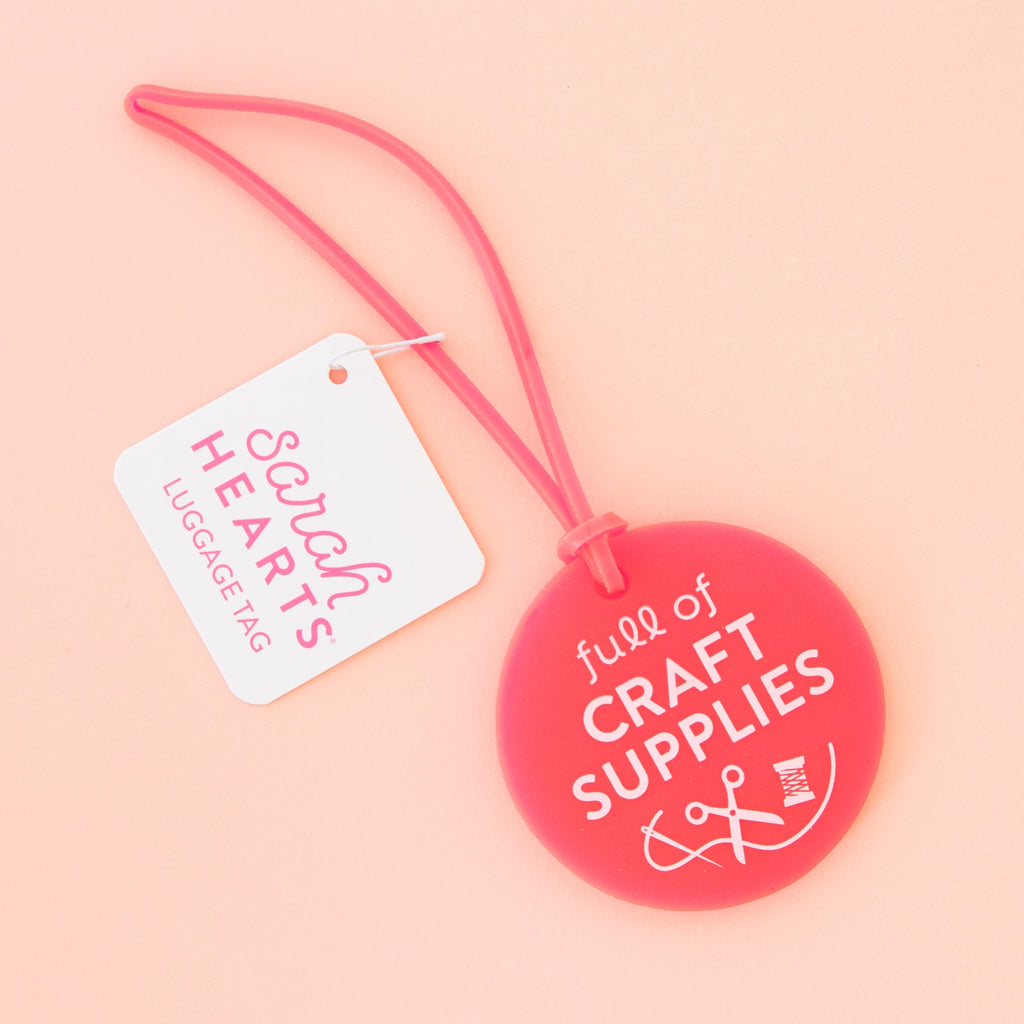 Full of Craft Supplies Luggage Tag - Sarah Hearts