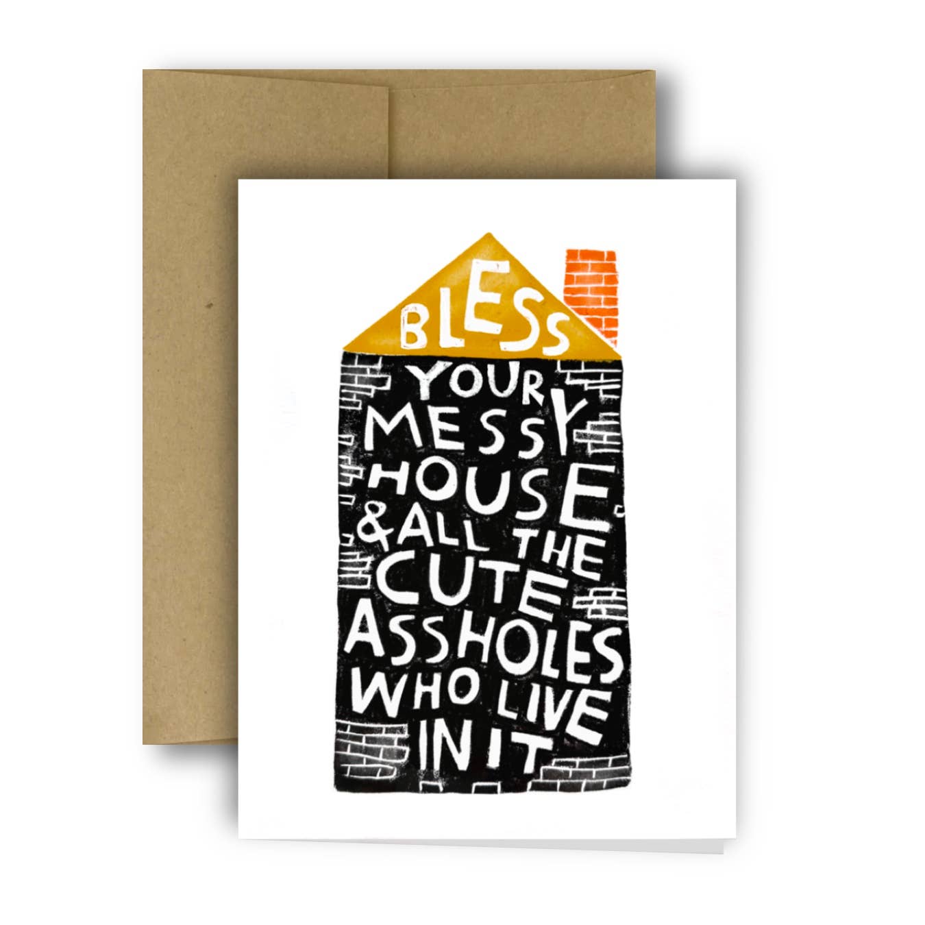 BLESS YOUR MESSY HOUSE Greeting Card