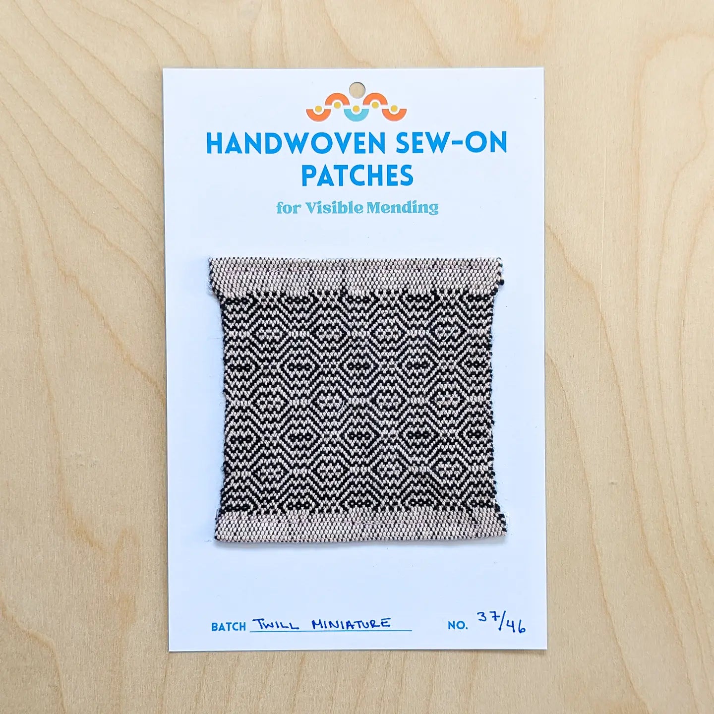 Handwoven sew-on patch