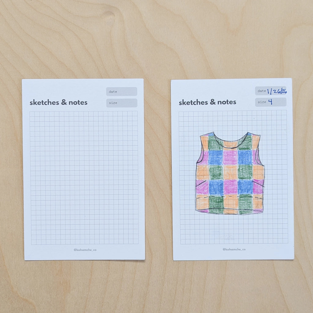 Sewing Pattern Note Cards - Pack of 10