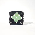 Granny Square Hair Claw - Medium, Onyx and Jade