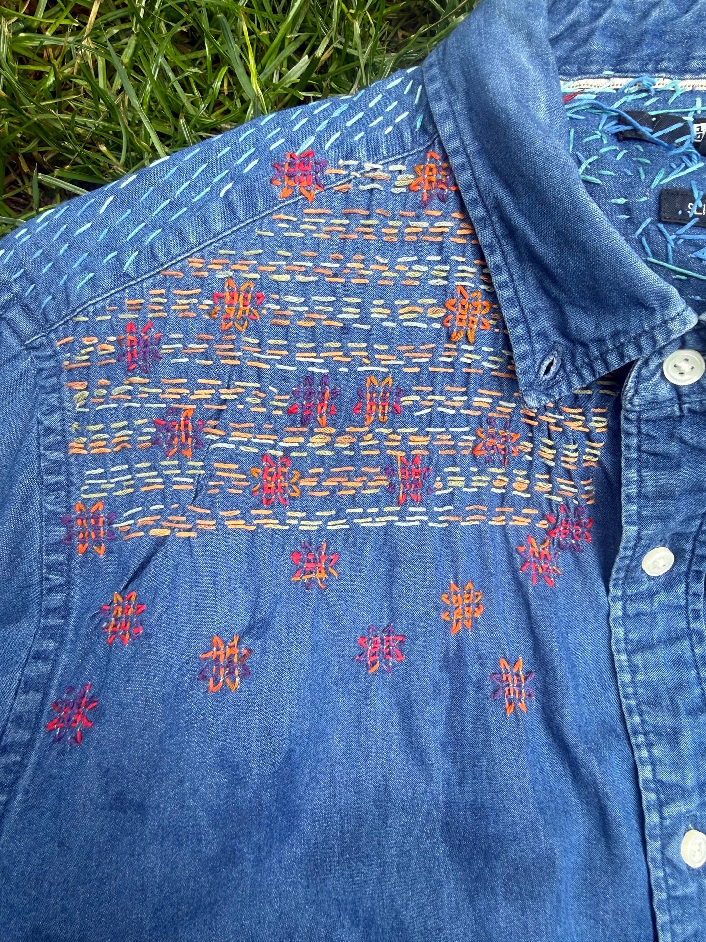 Postcolonial Love Poem . Mending + Embellishment Transfer