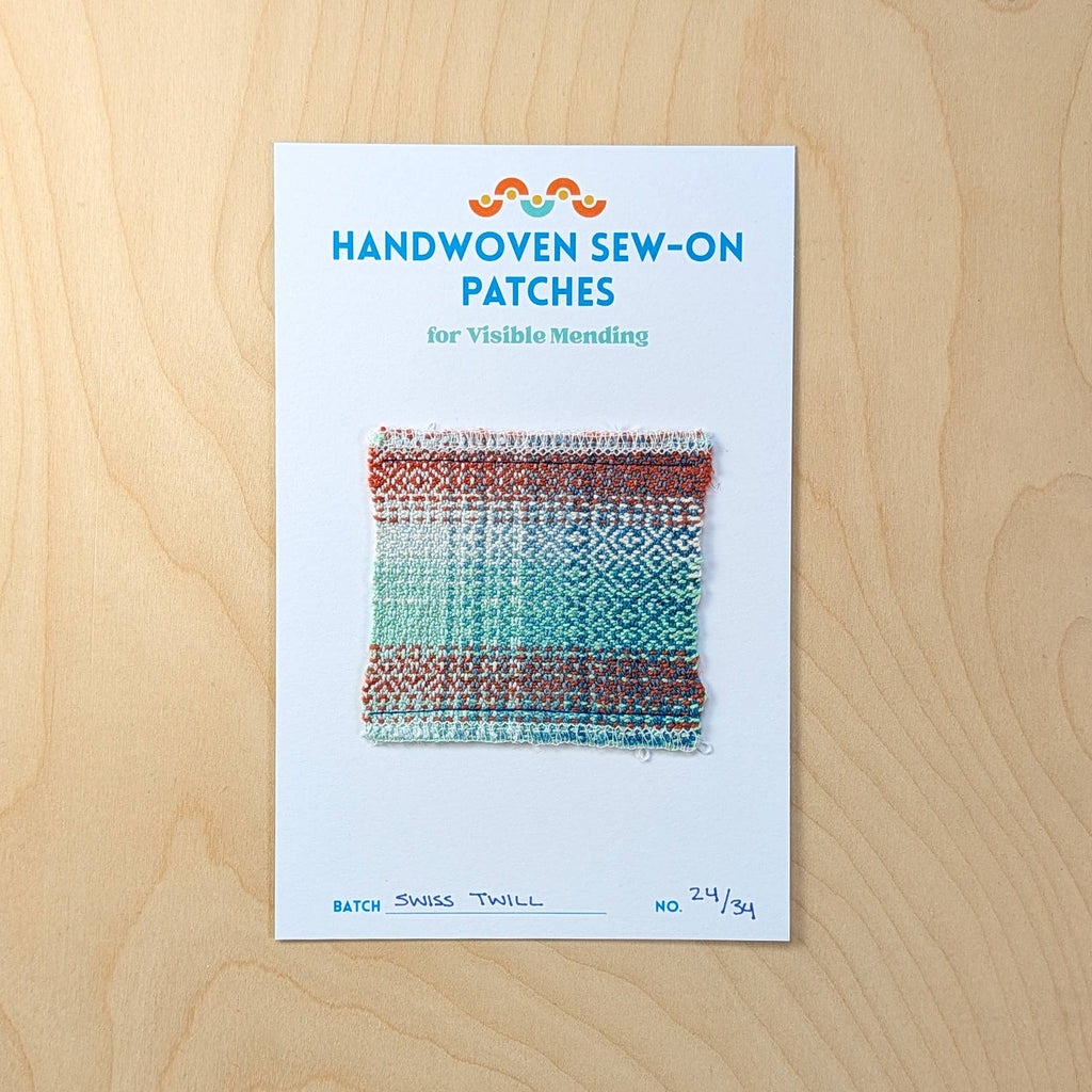 Handwoven Sew-on Patch - Swiss Twill No. 24 of 34