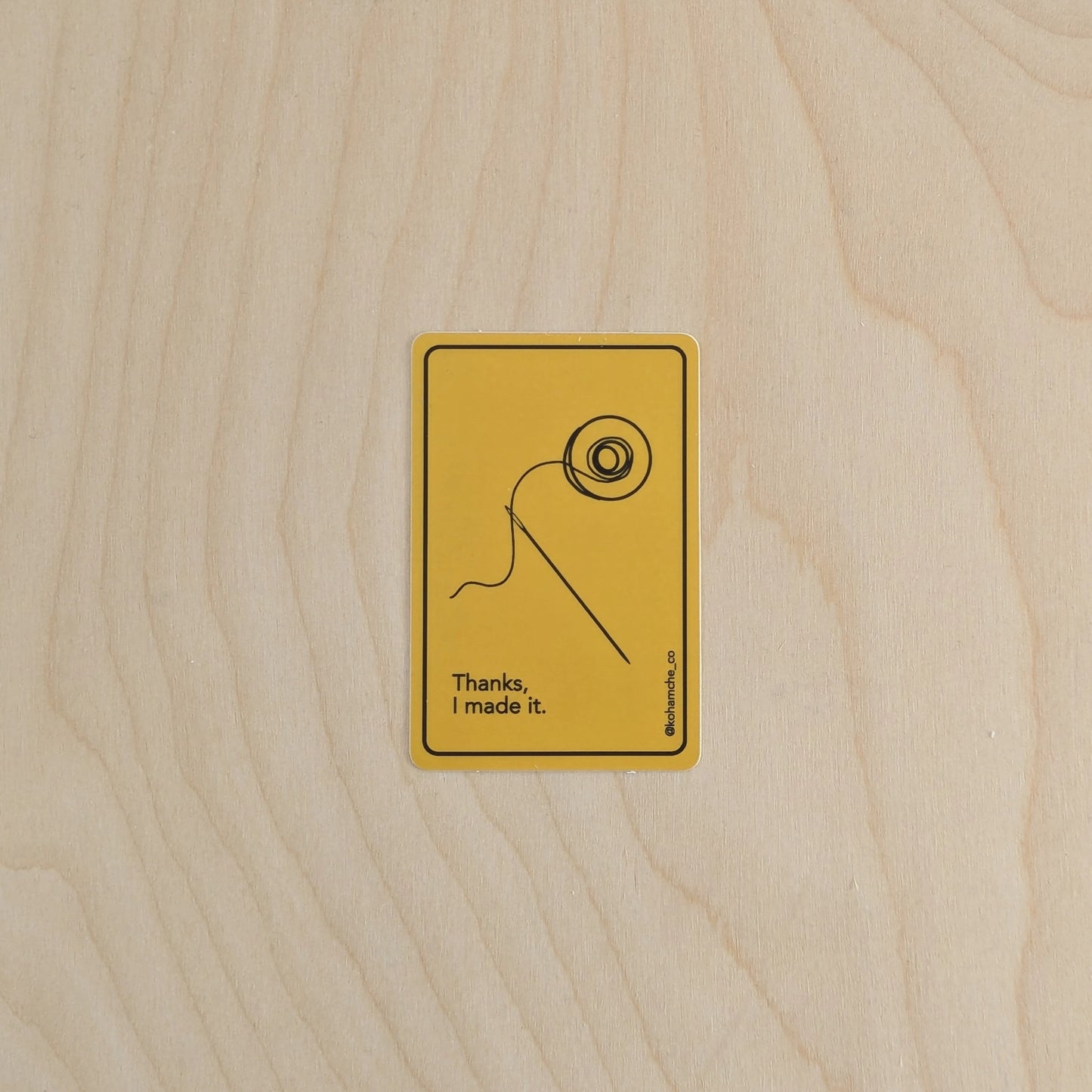 Thanks I made it yellow bobbin sticker