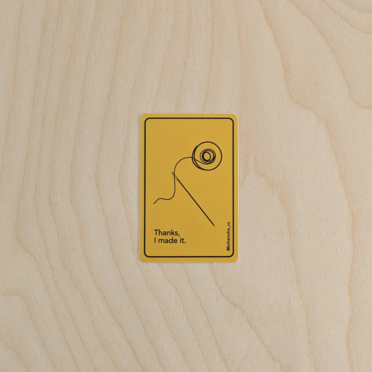 Thanks I made it yellow bobbin sticker