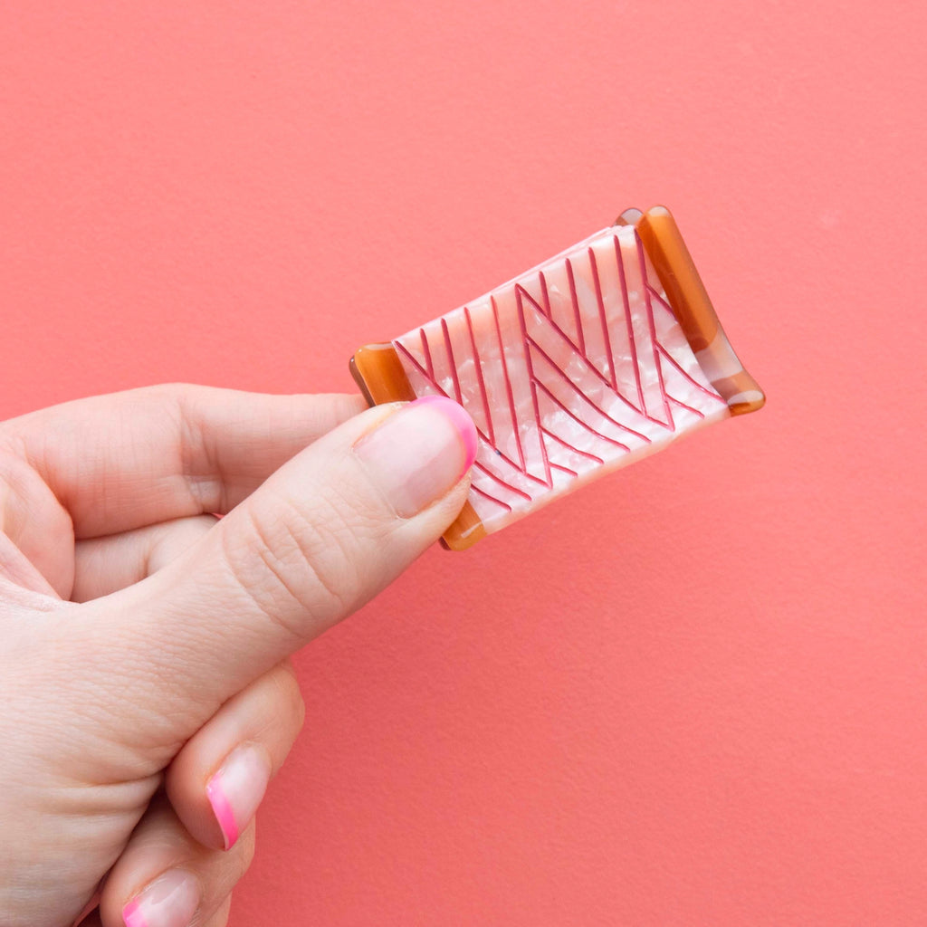 Thread Spool Mini Hair Claw Clip