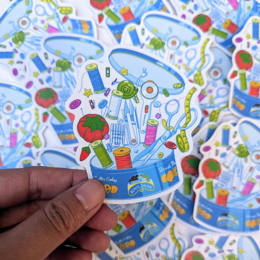Butter Cookie Sewing Supplies Sticker - Christina Hu