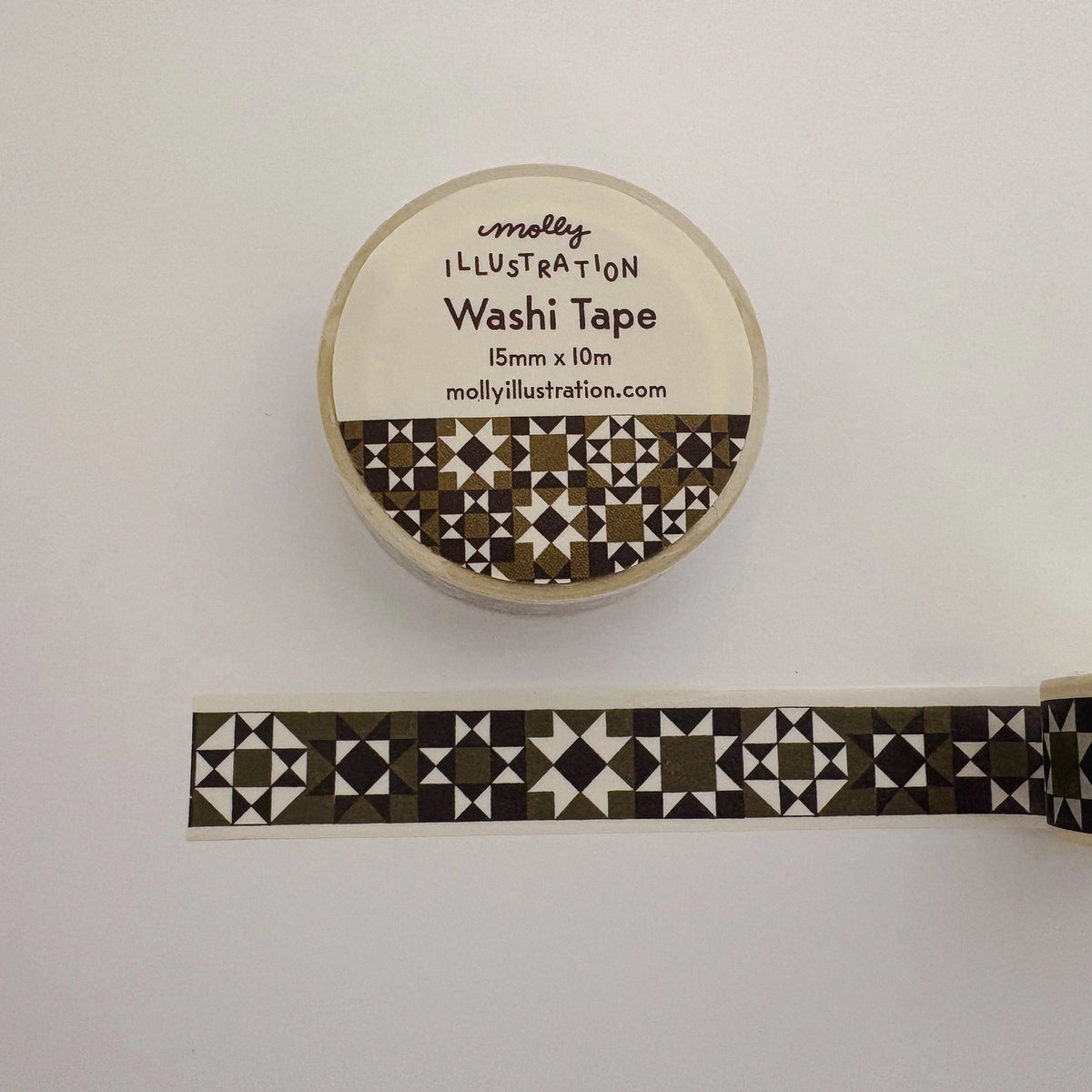 Olive quilt washi tape