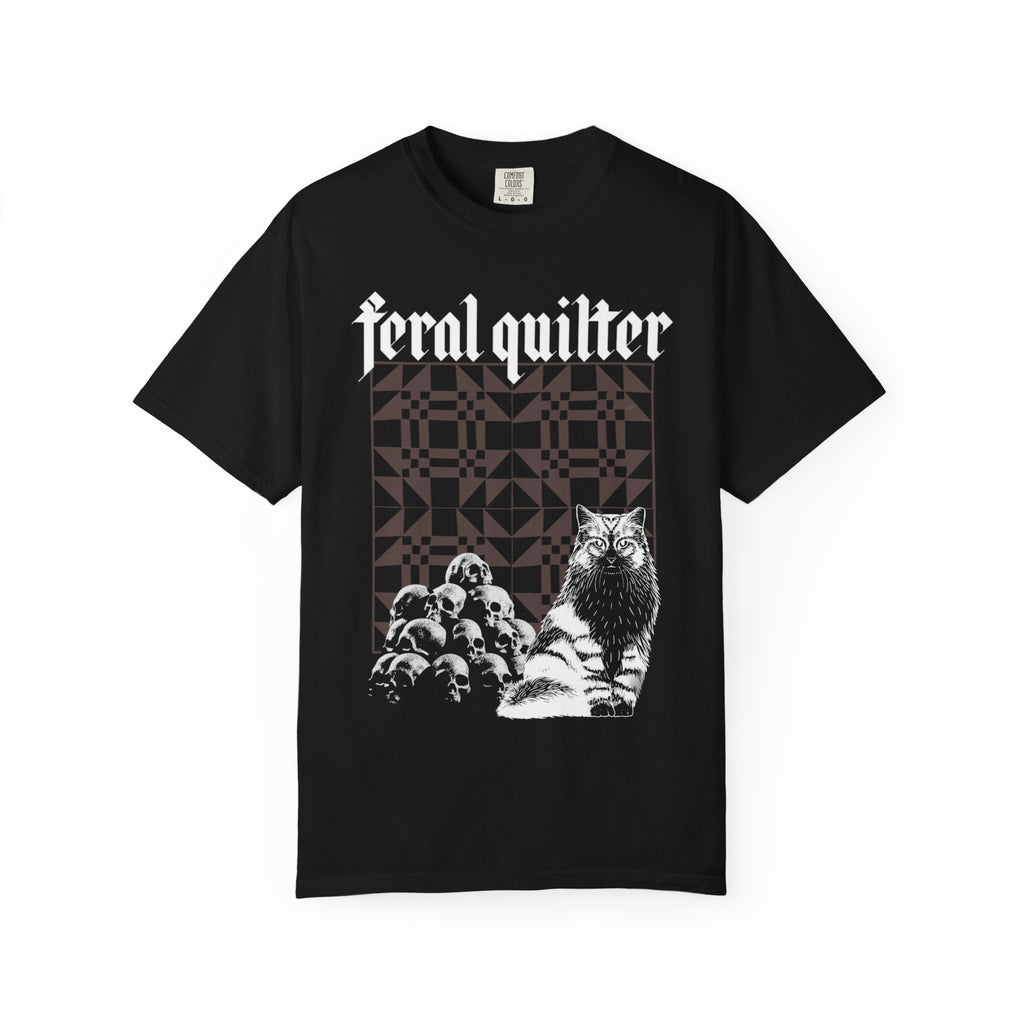 Feral Quilter heavy metal t shirt