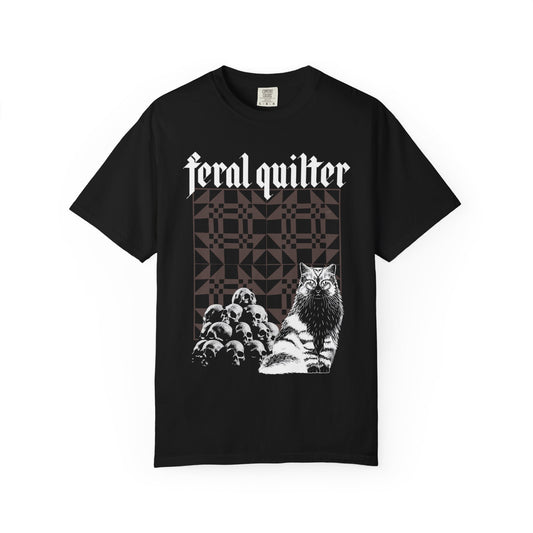 Feral Quilter heavy metal t shirt