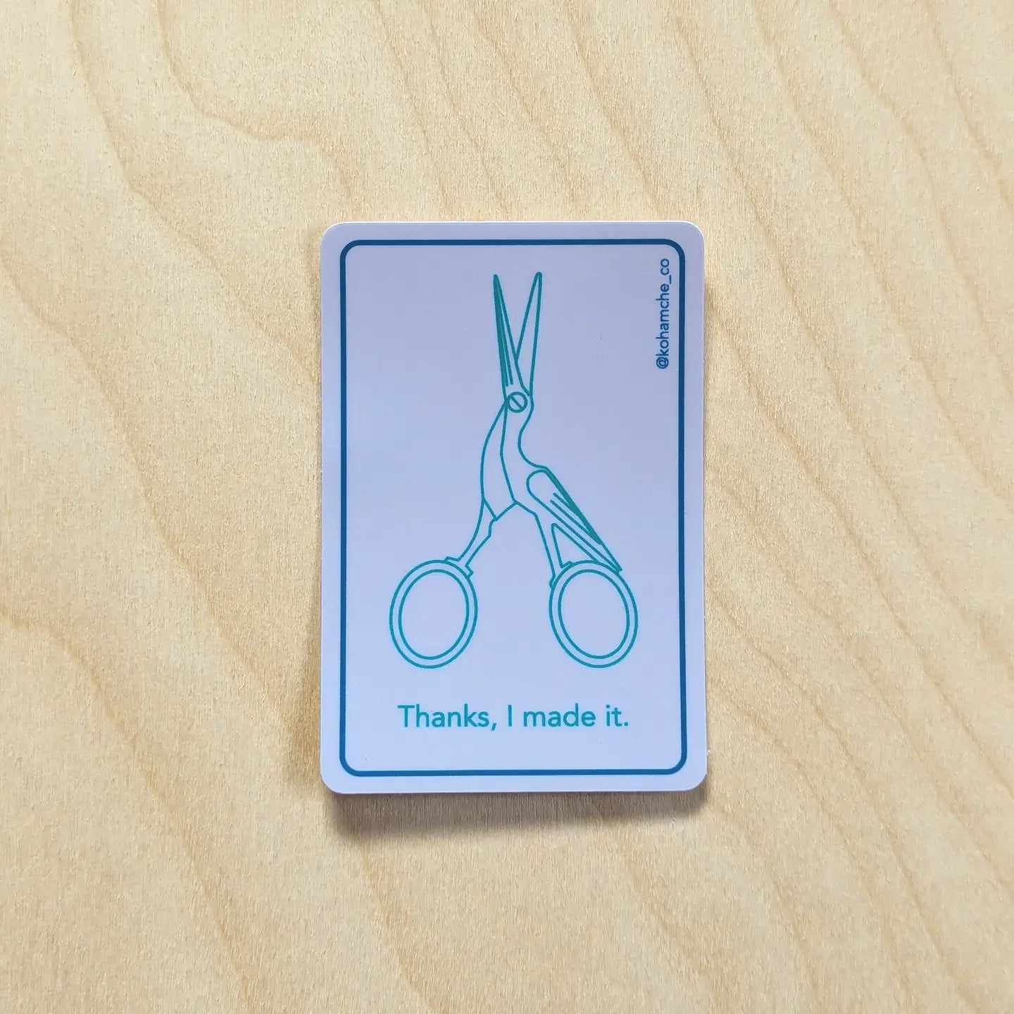 Thanks I made it purple scissor sticker
