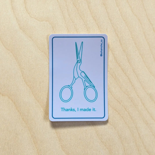 Thanks I made it purple scissor sticker